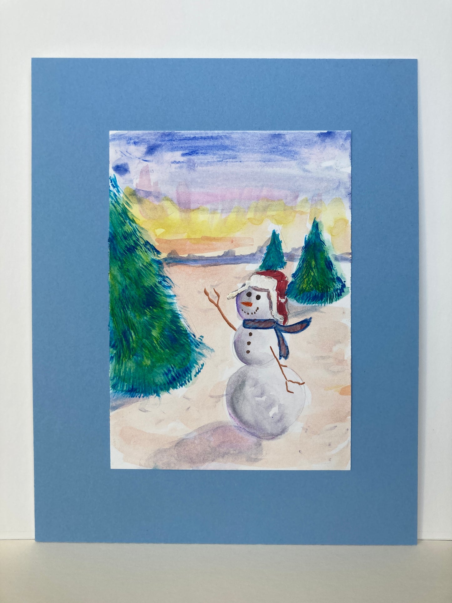Snowmen Blue & Red