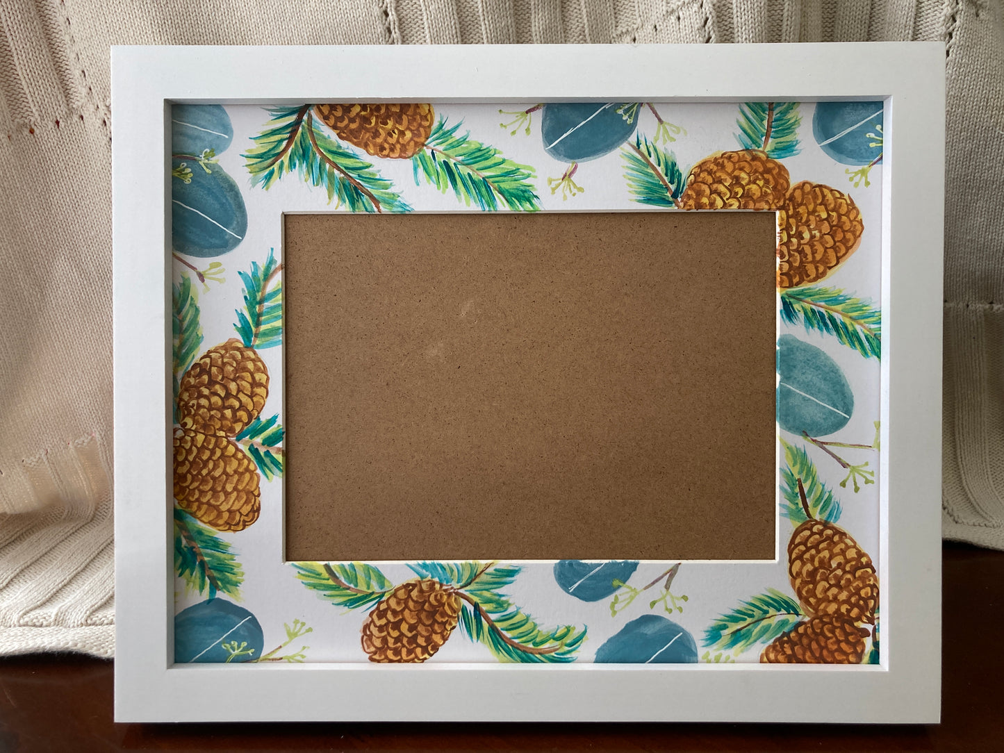 Pine Eucalyptus Mat 8x10 with 5x7 Opening
