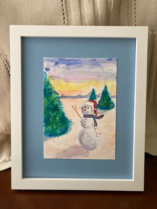 Snowmen Blue & Red