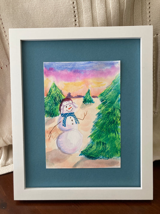 Snowman Blue