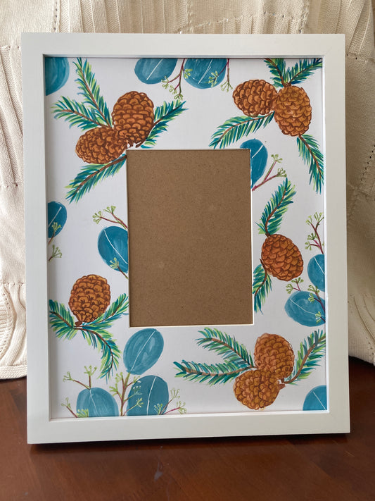Pine Eucalyptus Mat 11x14 with 5x7 Opening